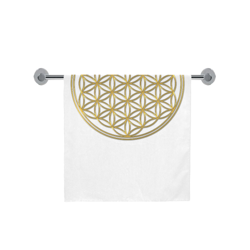 FLOWER OF LIFE gold Bath Towel 30"x56"