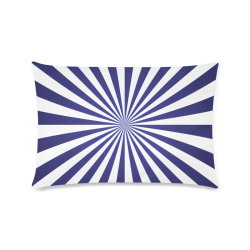 Blue Spiral Custom Rectangle Pillow Case 16"x24" (one side)