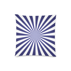 Blue Spiral Custom Zippered Pillow Case 18"x18"(Twin Sides)