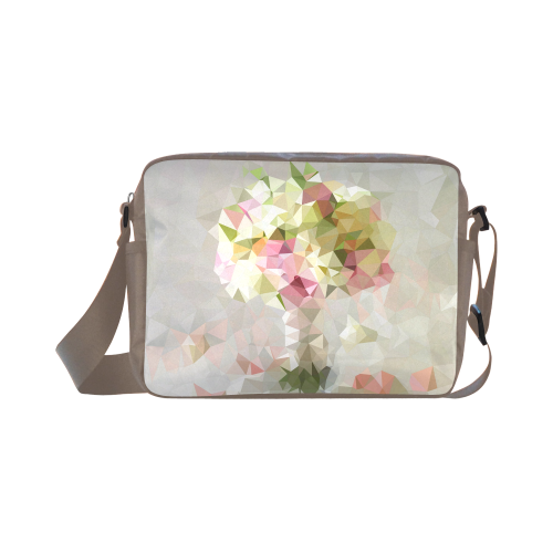 Low Poly Pastel Flowers Classic Cross-body Nylon Bags (Model 1632)