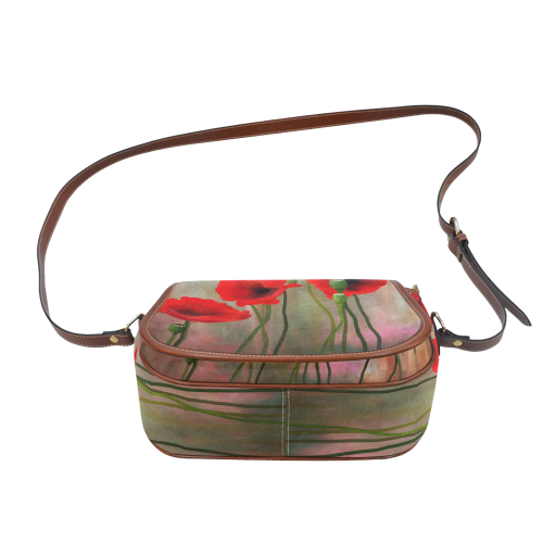 Poppies Saddle Bag/Large (Model 1649)