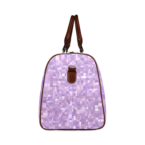 Purple Pearl Mosaic Waterproof Travel Bag/Large (Model 1639)