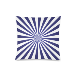 Blue Spiral Custom Zippered Pillow Case 20"x20"(Twin Sides)