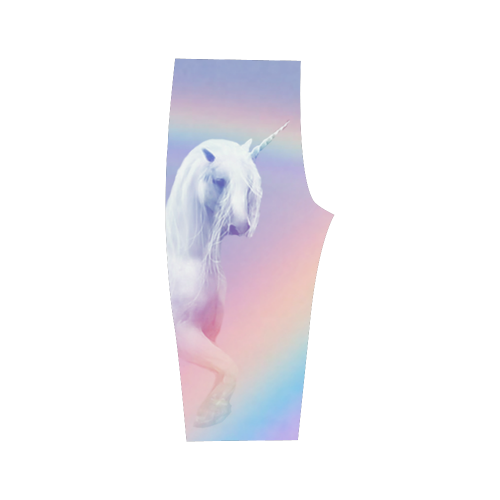 Unicorn and Rainbow Hestia Cropped Leggings (Model L03)