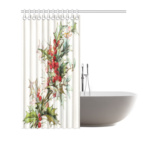 HollyBerries20160603 Shower Curtain 72"x72"