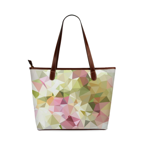 Low Poly Pastel Shoulder Tote Bag (Model 1646)