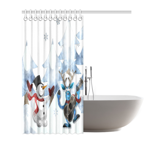 Snowman20160603 Shower Curtain 72"x72"