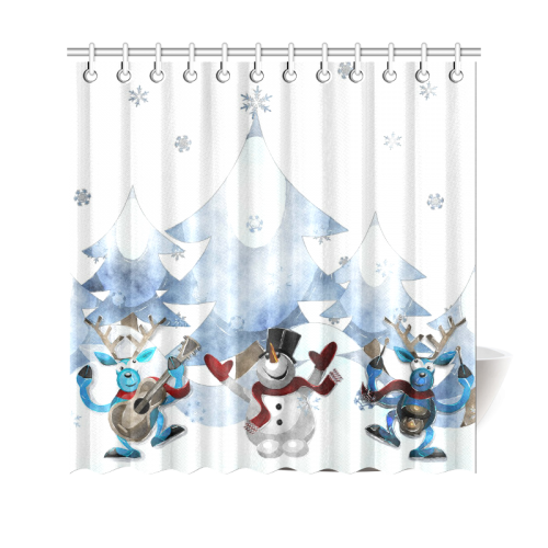 Snowman20160604 Shower Curtain 69"x70"