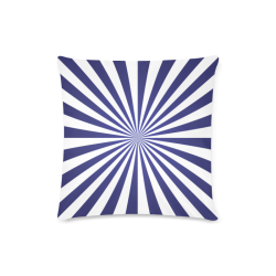 Blue Spiral Custom Zippered Pillow Case 16"x16"(Twin Sides)