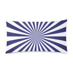 Blue Spiral Custom Rectangle Pillow Case 20"x36" (one side)