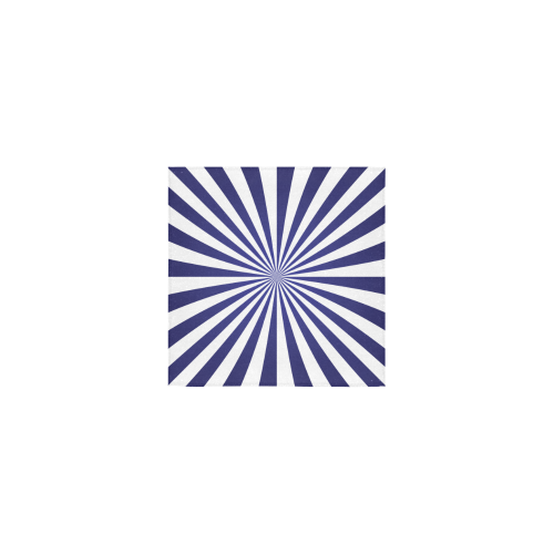 Blue Spiral Square Towel 13“x13”