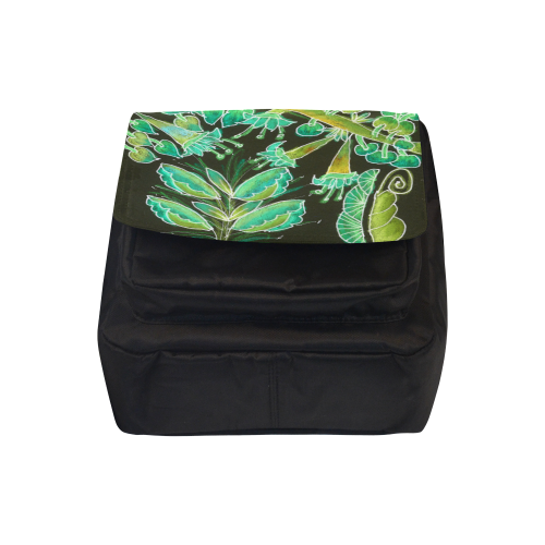 Irish Garden, Lime Green Flowers Dance in Joy Crossbody Nylon Bags (Model 1633)