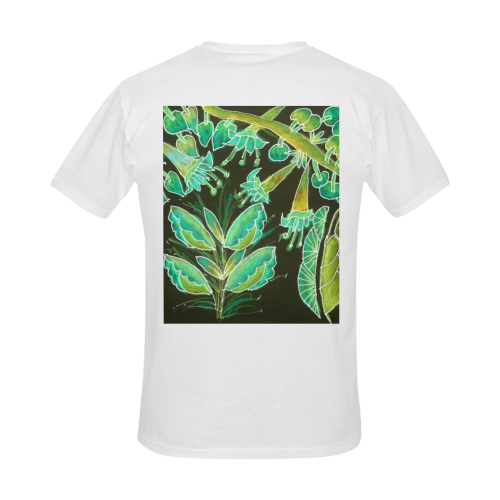 Irish Garden, Lime Green Flowers Dance in Joy Men's Slim Fit T-shirt (Model T13)