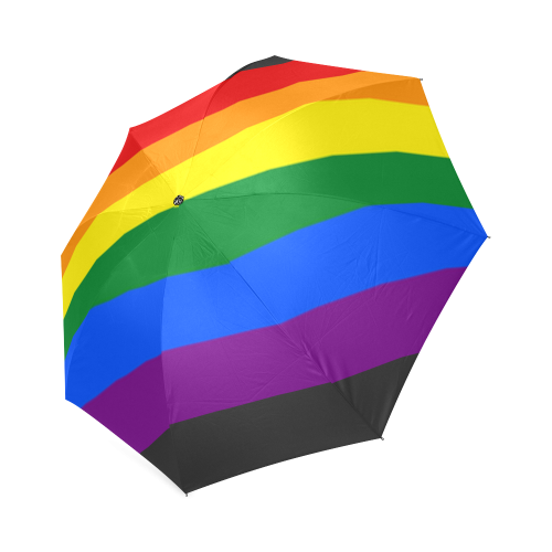 Gay Pride Rainbow Flag Stripes Foldable Umbrella (Model U01)