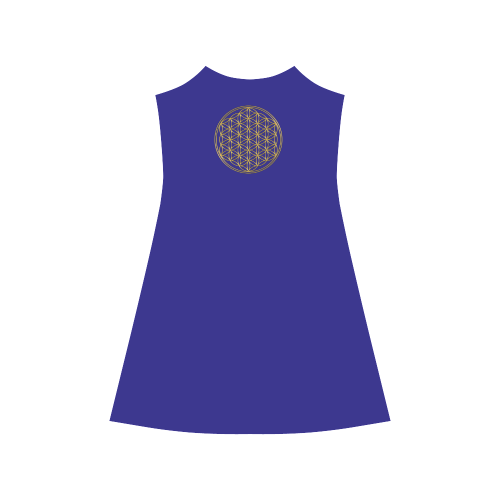 FLOWER OF LIFE gold Alcestis Slip Dress (Model D05)