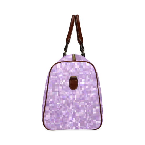 Purple Pearl Mosaic Waterproof Travel Bag/Small (Model 1639)