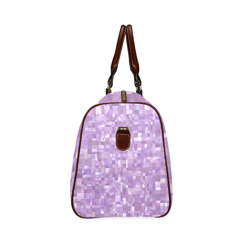 Purple Pearl Mosaic Waterproof Travel Bag/Large (Model 1639)