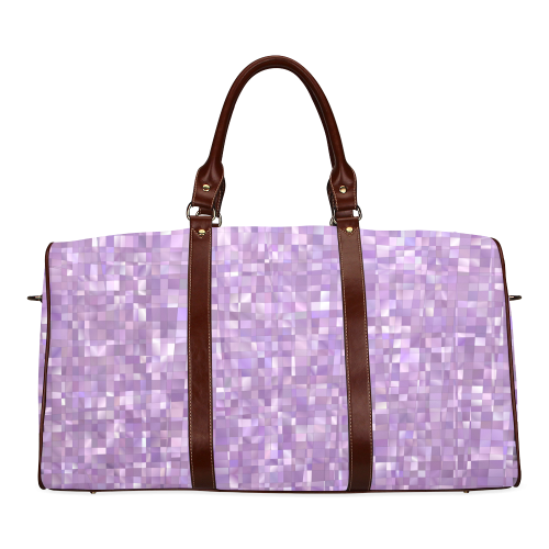 Purple Pearl Mosaic Waterproof Travel Bag/Small (Model 1639)
