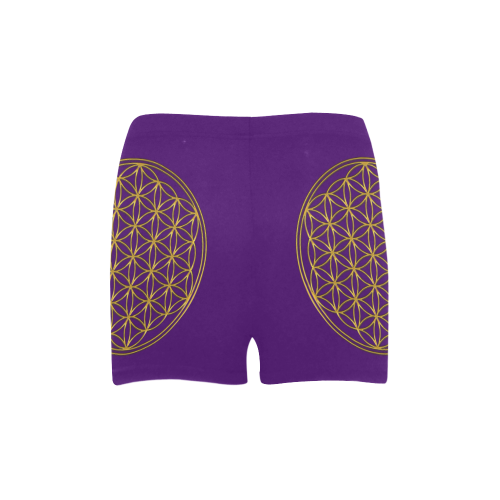 FLOWER OF LIFE gold Briseis Skinny Shorts (Model L04)