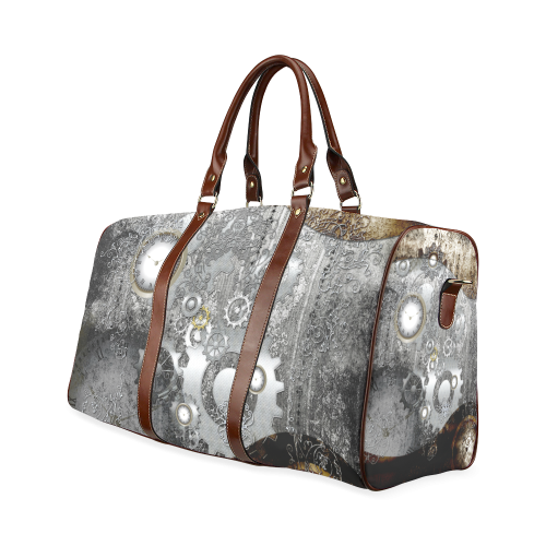 Steampunk in vintage design Waterproof Travel Bag/Large (Model 1639)