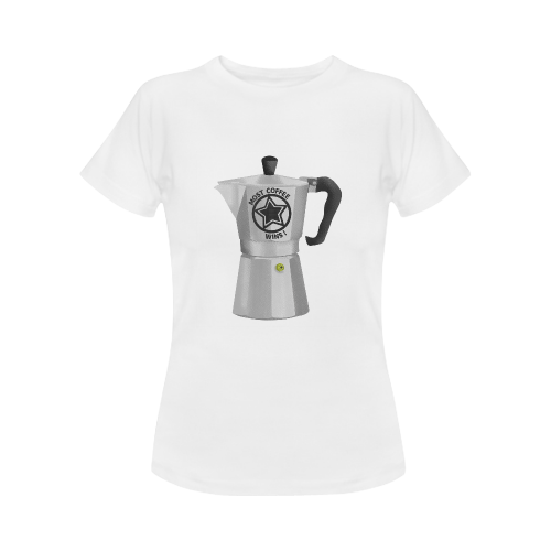 MOST COFFEE WINS RETRO ESPRESSO MAKER Women's Classic T-Shirt (Model T17）