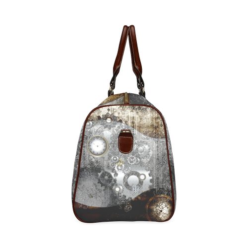 Steampunk in vintage design Waterproof Travel Bag/Large (Model 1639)