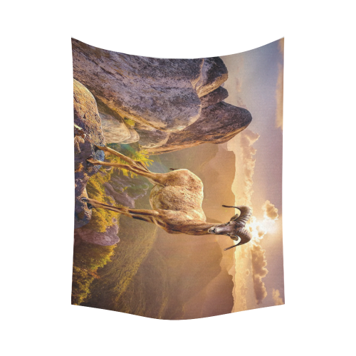 Antelope Fantasy Cotton Linen Wall Tapestry 80"x 60"