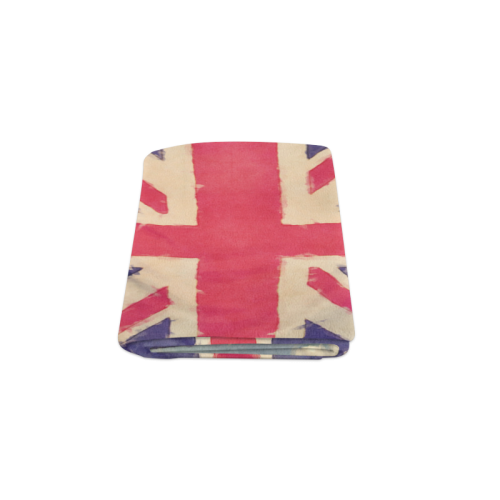 British UNION JACK flag grunge style Blanket 50"x60"