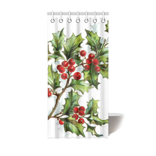 HollyBerries20160602 Shower Curtain 36"x72"