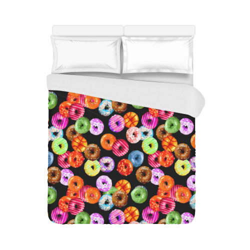 Colorful Yummy DONUTS pattern Duvet Cover 86"x70" ( All-over-print)