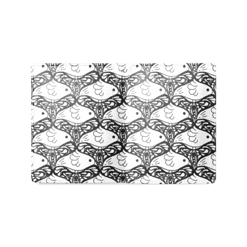 Bird and Butterfly Tessellation Men's Leather Wallet (Model 1612)