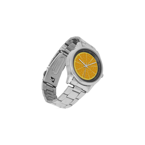orange Men's Stainless Steel Watch(Model 104)