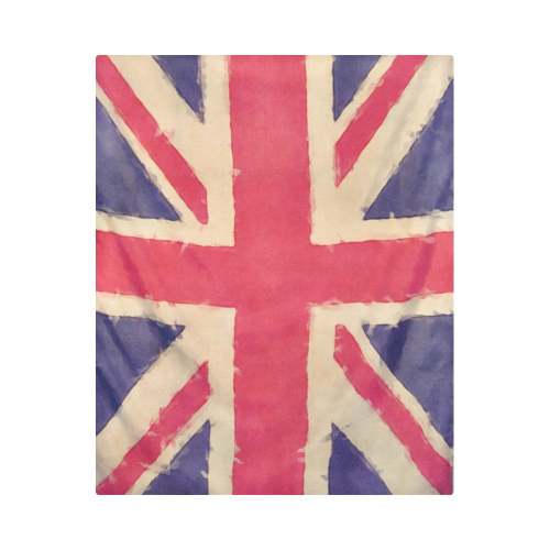 British UNION JACK flag grunge style Duvet Cover 86"x70" ( All-over-print)