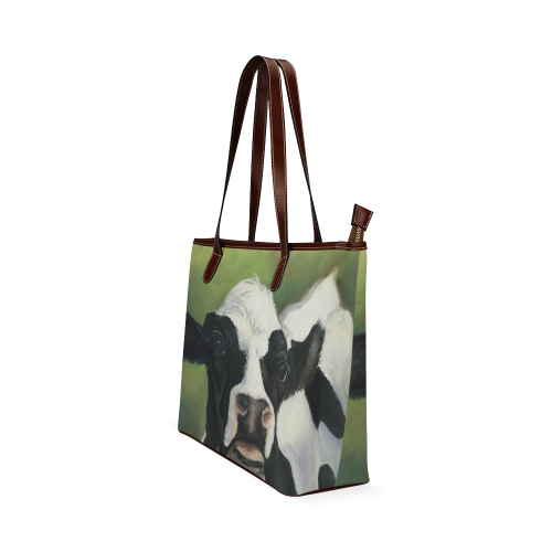 Cow Closeup Tote Bag Shoulder Tote Bag (Model 1646)