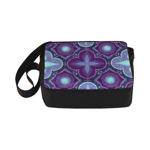 Purple blue Classic Cross-body Nylon Bags (Model 1632)