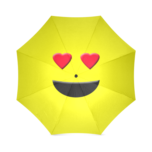 Emoticon Heart Smiley Foldable Umbrella (Model U01)