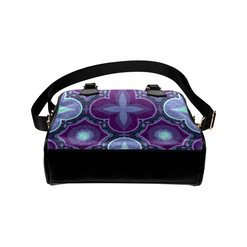 Purple blue Shoulder Handbag (Model 1634)
