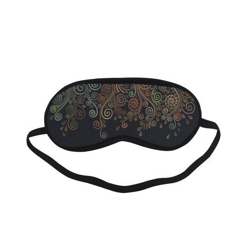 Psychedelic brown and green Sleeping Mask
