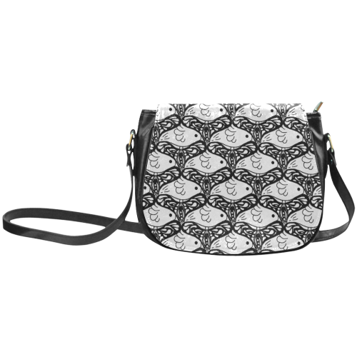 Bird and Butterfly Tessellation Classic Saddle Bag/Large (Model 1648)