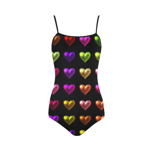 shiny hearts 1 Strap Swimsuit ( Model S05)