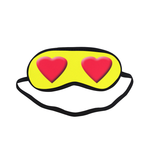 Emoticon Heart Eyes Sleeping Mask