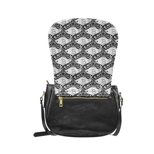 Bird and Butterfly Tessellation Classic Saddle Bag/Small (Model 1648)