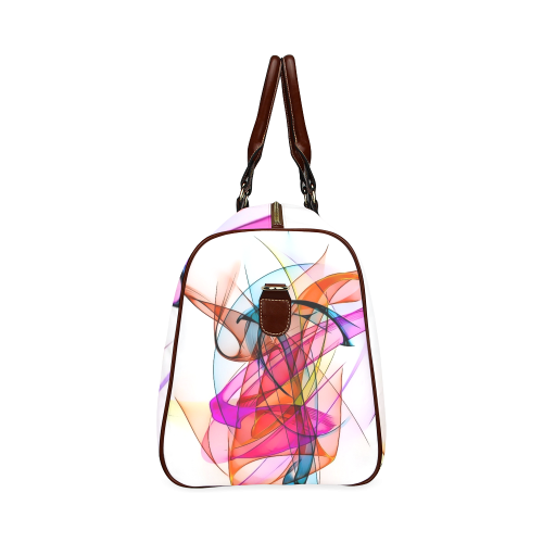Summer Color Patter by Nico Bielow Waterproof Travel Bag/Large (Model 1639)