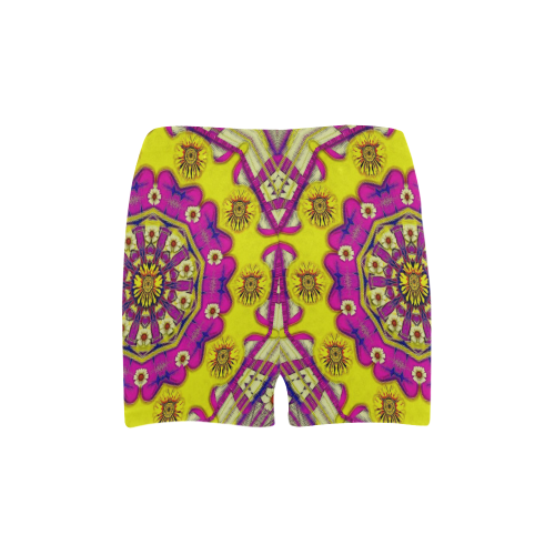 Celebrating summer in soul and mind mandala style Briseis Skinny Shorts (Model L04)