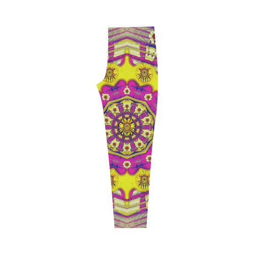 Celebrating summer in soul and mind mandala style Capri Legging (Model L02)