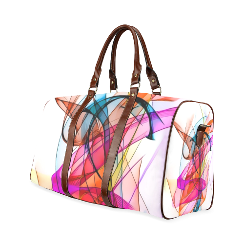 Summer Color Patter by Nico Bielow Waterproof Travel Bag/Small (Model 1639)