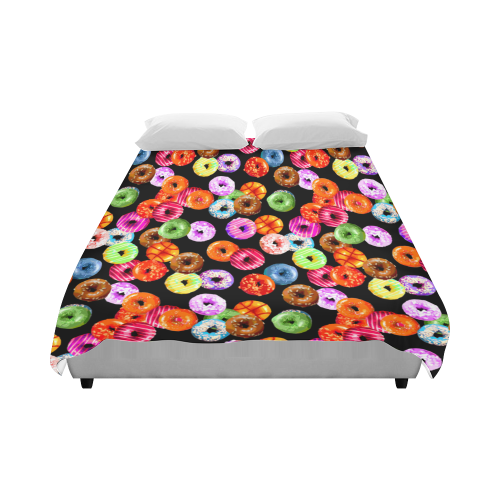 Colorful Yummy DONUTS pattern Duvet Cover 86"x70" ( All-over-print)