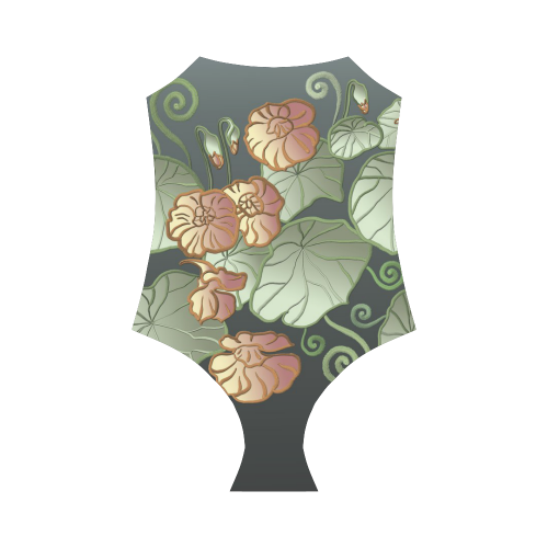 Art Nouveau Garden Strap Swimsuit ( Model S05)