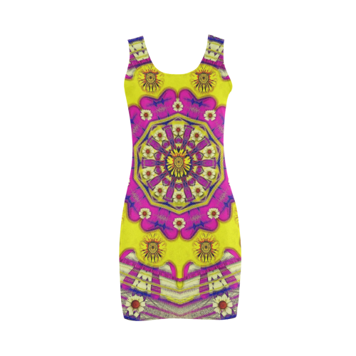 Celebrating summer in soul and mind mandala style Medea Vest Dress (Model D06)