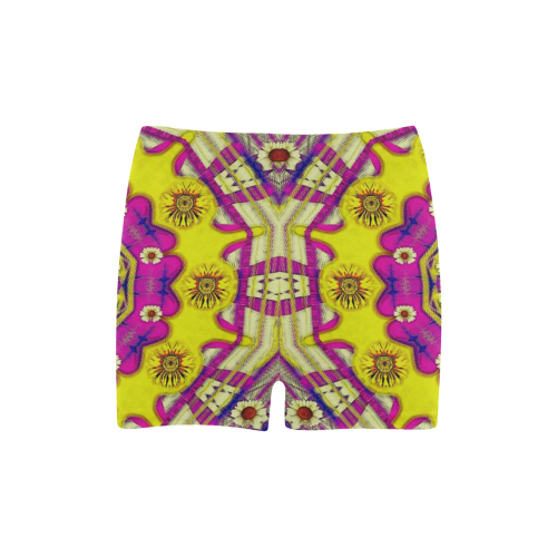 Celebrating summer in soul and mind mandala style Briseis Skinny Shorts (Model L04)
